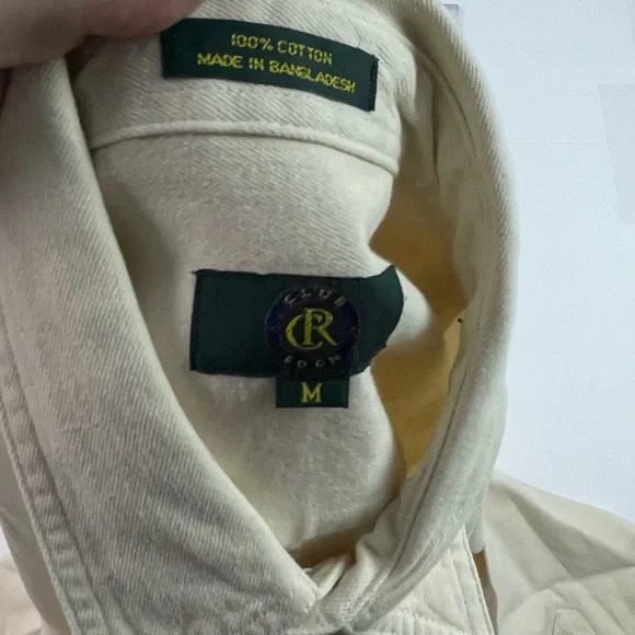 Vintage Club Room cotton long sleeve heavy duty button up shirt - Picture 3 of 7